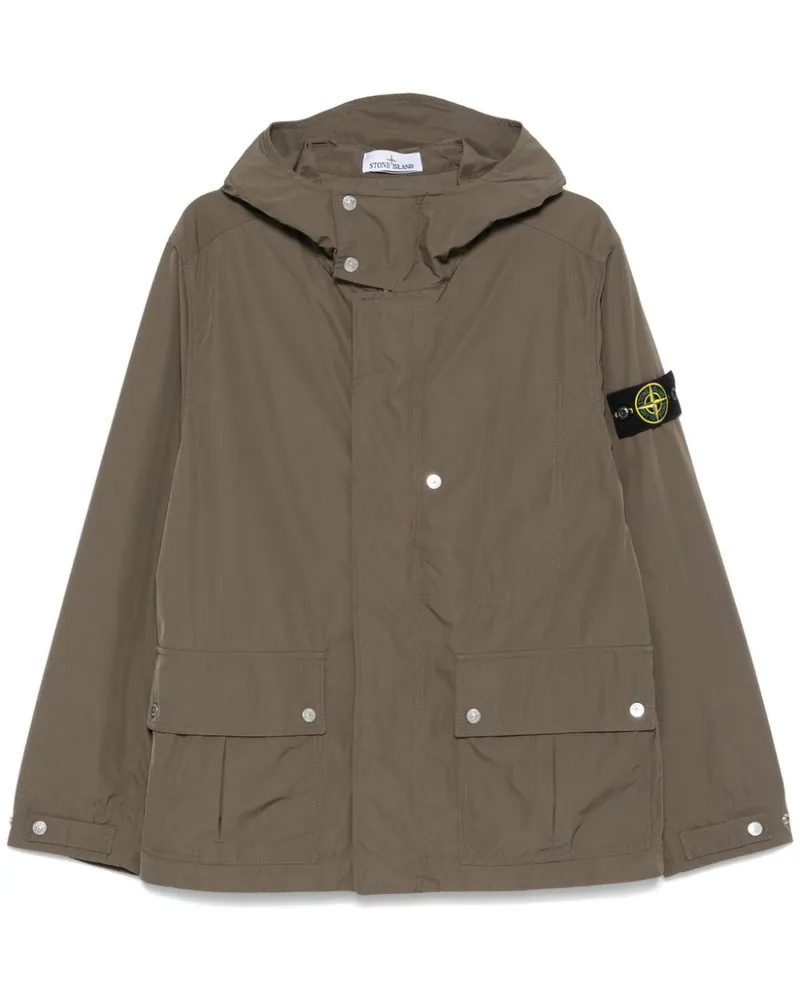 Stone Island Jacke mit Kompass-Patch GrüN