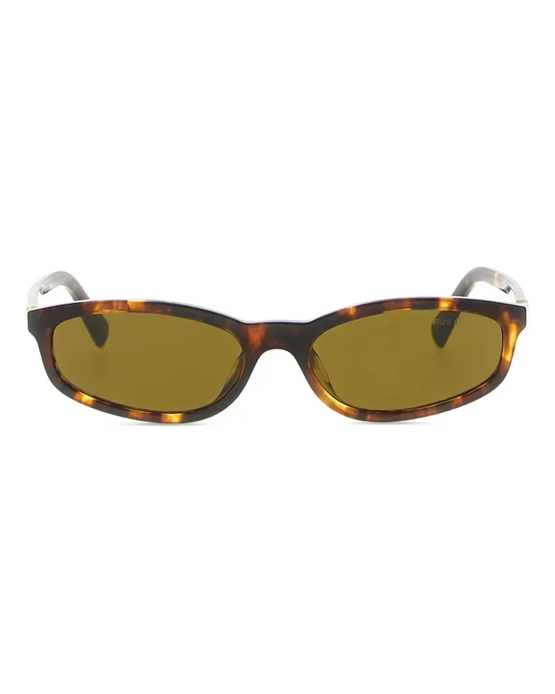 Miu Miu Sonnenbrille mit Cat-Eye-Gestell - Braun Braun