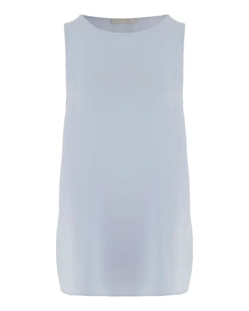 ALLUDE round-neck sleeveless top - Blau Blau