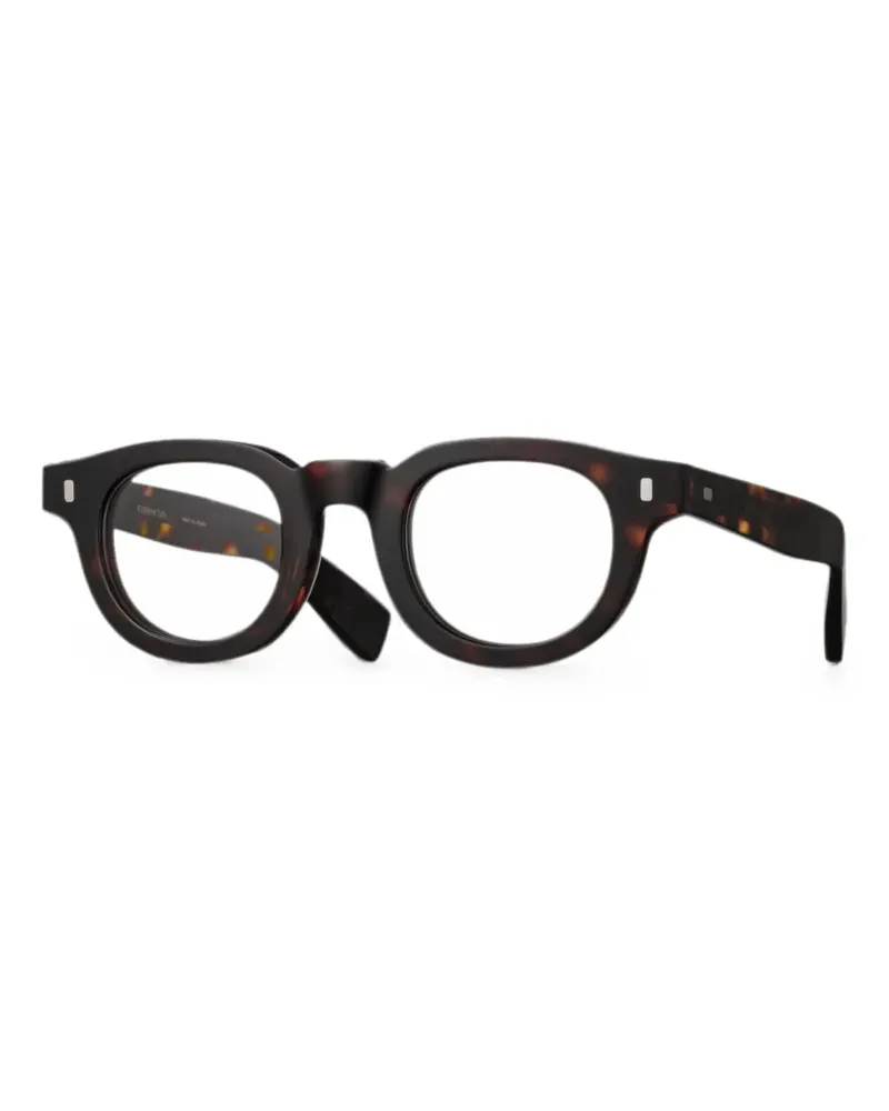EYEVAN 7285 tortoiseshell-effect round-frame sunglasses - Braun Braun