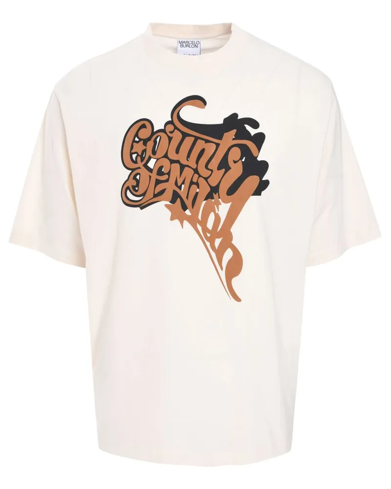 Marcelo Burlon | County of Milan County T-Shirt - Nude Nude