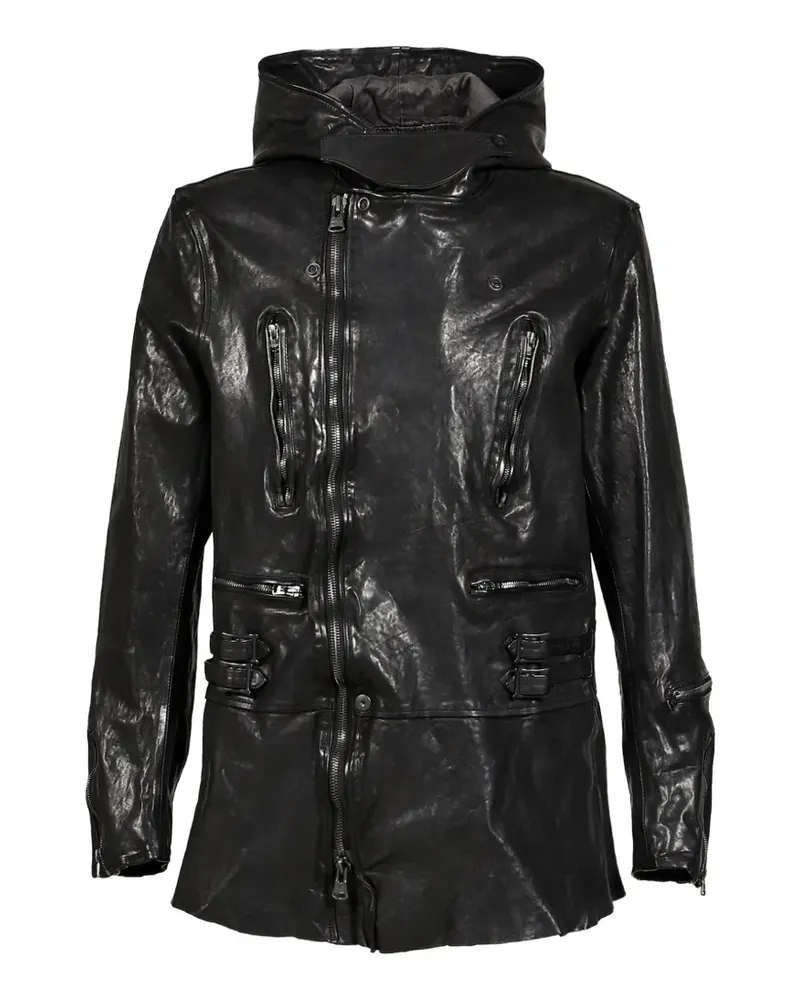 Yohji Yamamoto x Isamu Katayama Backlash Kapuzenjacke - Schwarz Schwarz