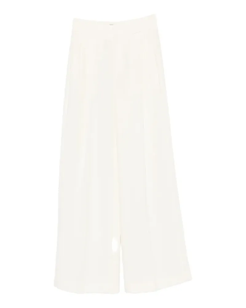 Twin-Set wide-leg tailored trousers - Weiß Weiß