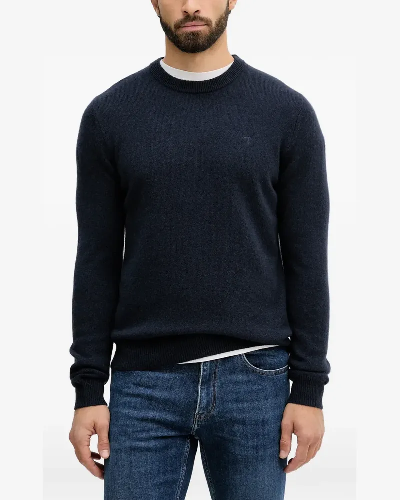 Trussardi crew-neck cashmere sweater - Blau Blau