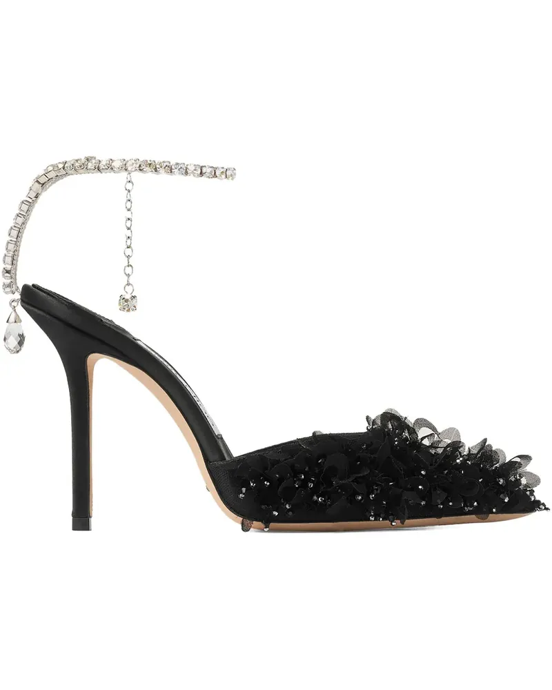 Jimmy Choo Saeda Pumps 100mm - Schwarz Schwarz