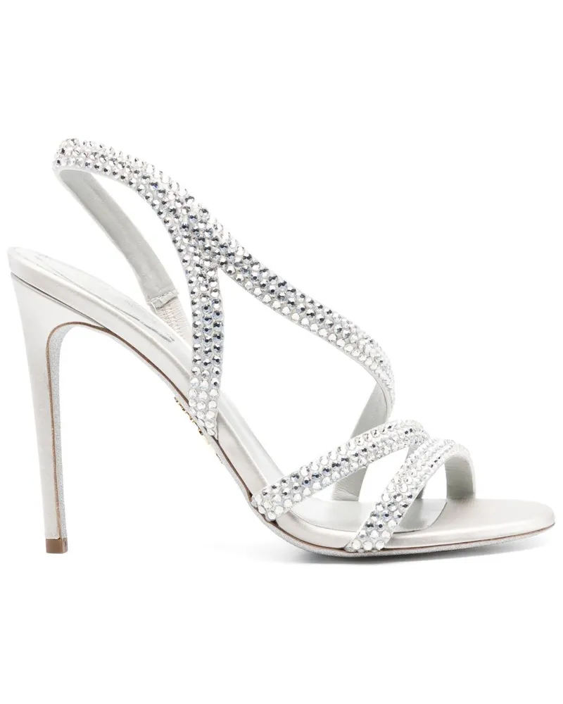 René Caovilla Lisa Sandalen 120mm - Grau Grau