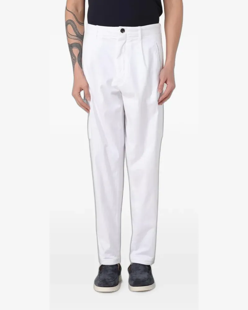 Giorgio Armani stretch-cotton cargo pants - Weiß Weiß