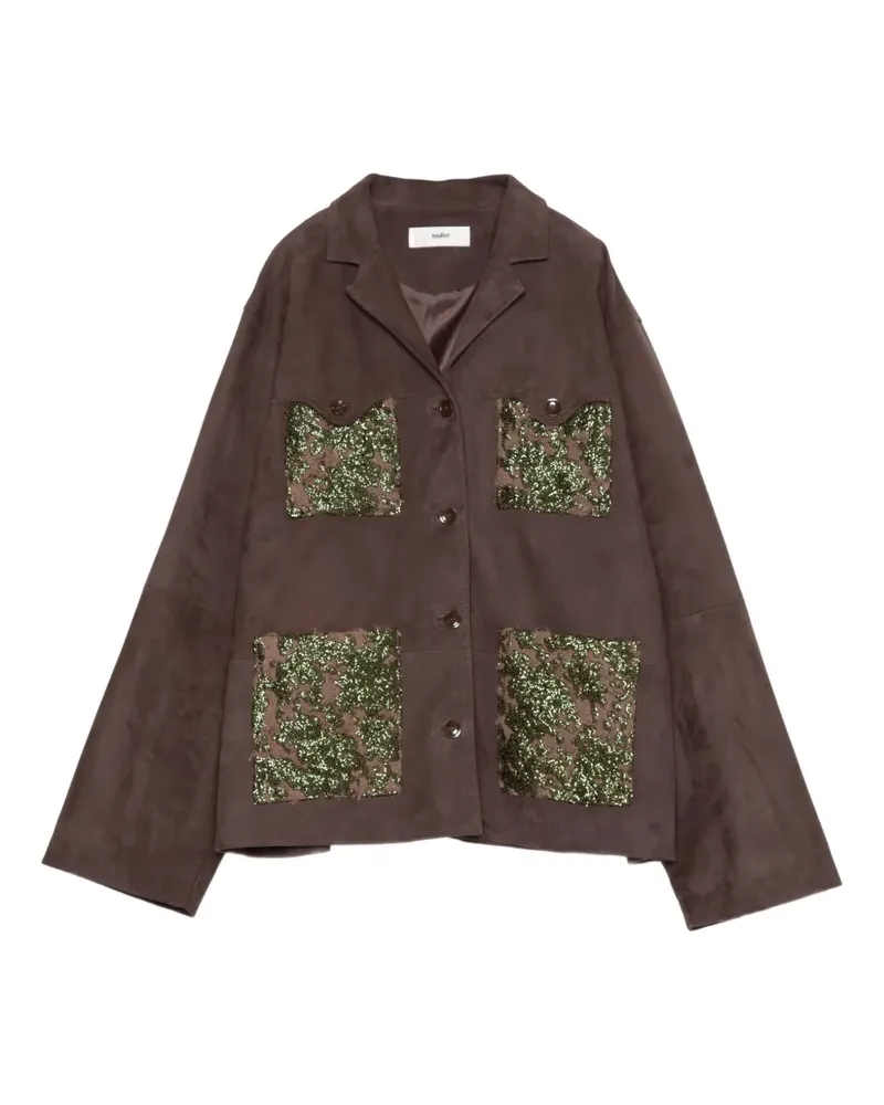 Muller of Yoshiokubo Jacke mit Pailletten - Braun Braun