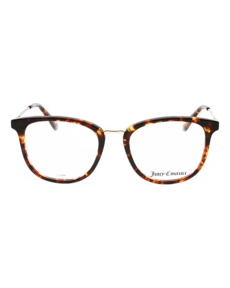 Juicy Couture tortoiseshell-effect round-frame glasses - Braun Braun