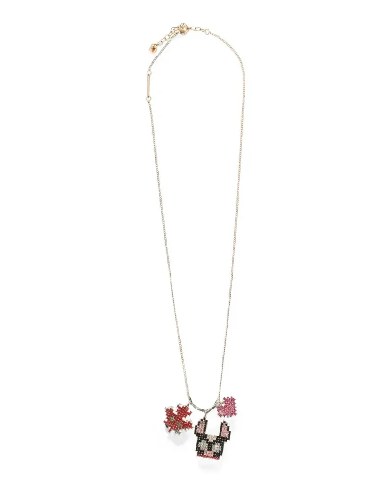 Dsquared2 Gaming rhinestone necklace - Gold Gold