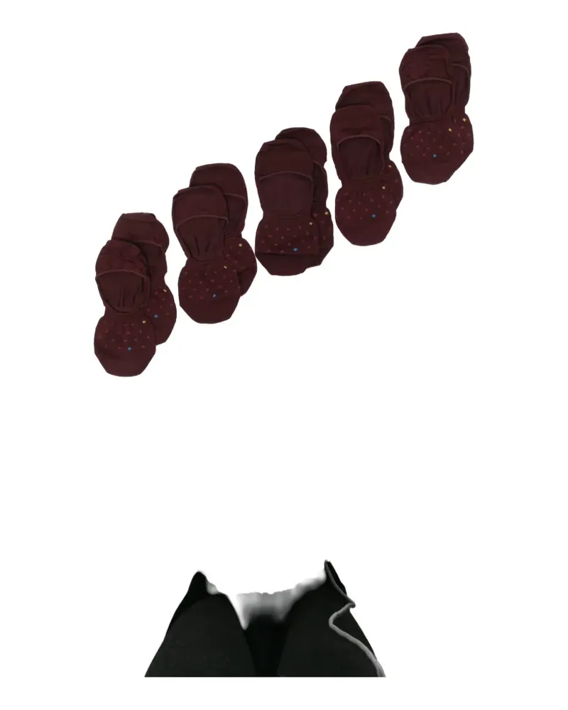 Ermenegildo Zegna diamond-pattern socks (set of five) - Rot Rot