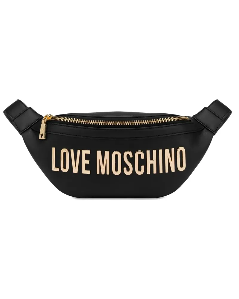 Moschino Gürteltasche mit Logo - Schwarz Schwarz