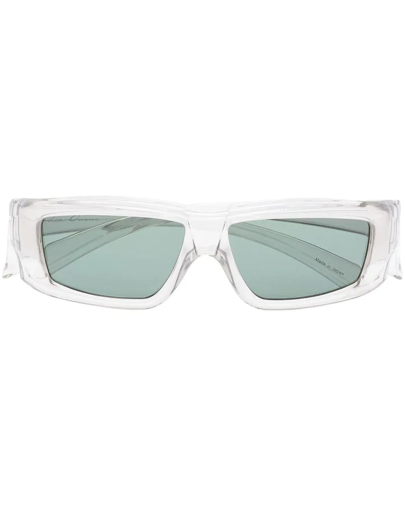 Rick Owens Sonnenbrille mit eckigem Gestell - Nude Nude