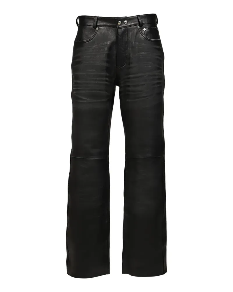 Our Legacy Carlson Cut leather trousers - Schwarz Schwarz