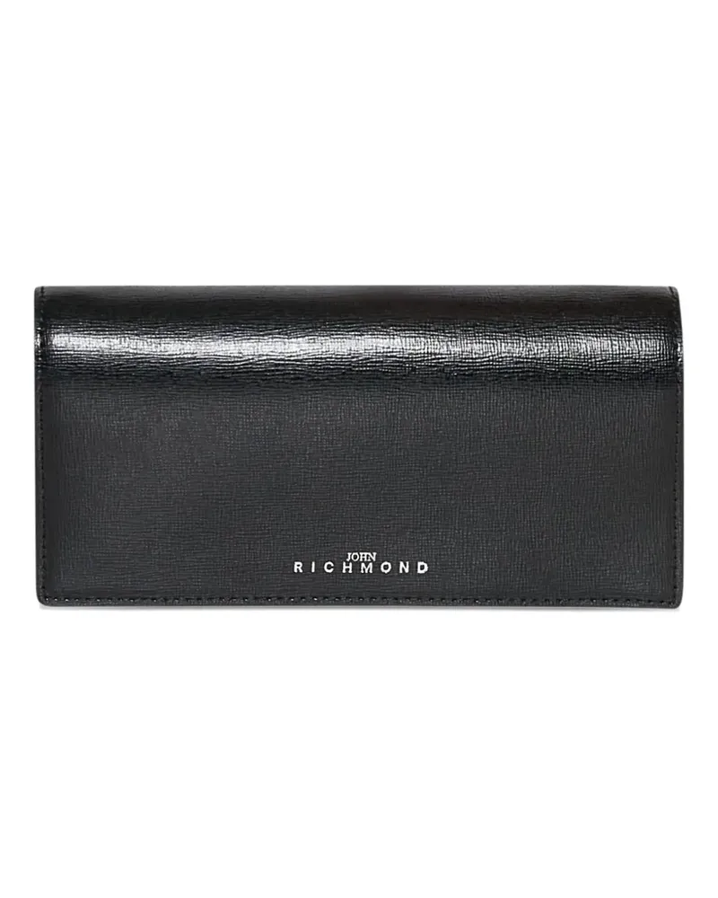 John Richmond flap wallet - Schwarz Schwarz
