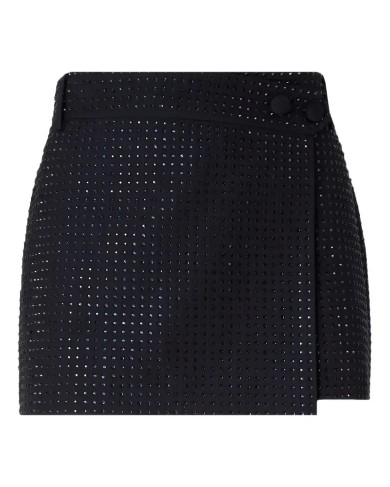 Pinko rhinestone-embellished wrap skirt - Schwarz Schwarz