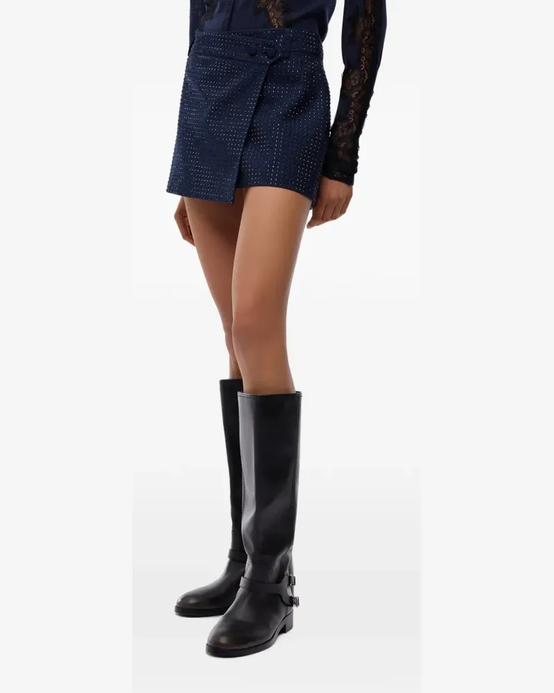 Pinko Wickelrock mit Strass - Schwarz Schwarz