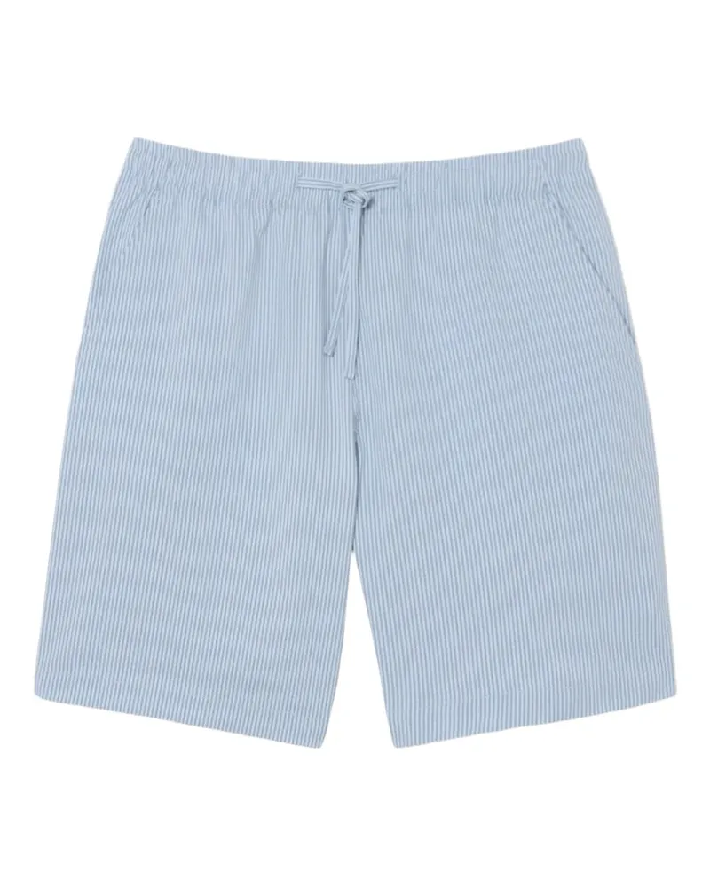Lacoste Volta Seersucker-Shorts - Blau Blau