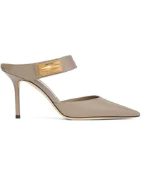 Jimmy Choo Spitze Mules 85mm Nude