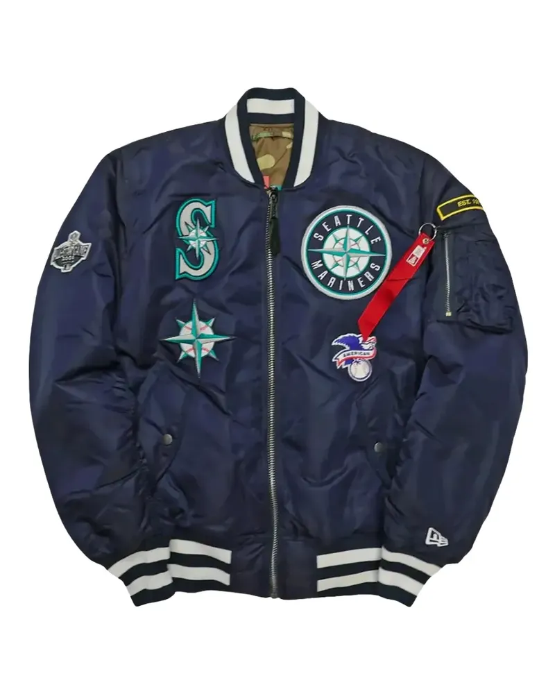 New Era x Alpha Industries reversible bomber jacket - Blau Blau