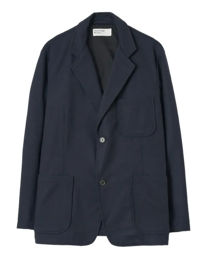 Universal Works Jacke mit zwei Knöpfen - Blau Blau