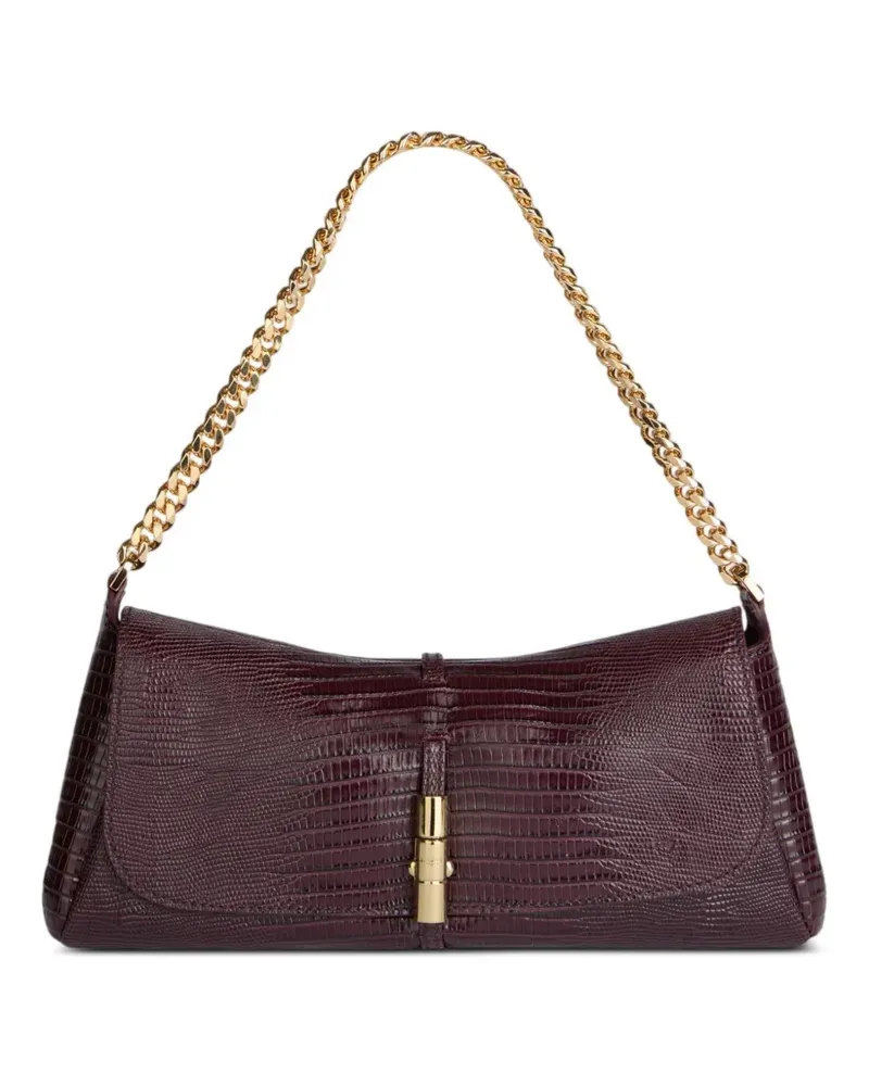 Balmain Metropolis Tasche mit Prägung - Rot Rot