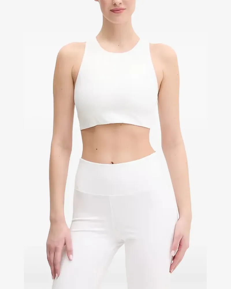Casall tie-back racerback cropped top - Weiß Weiß