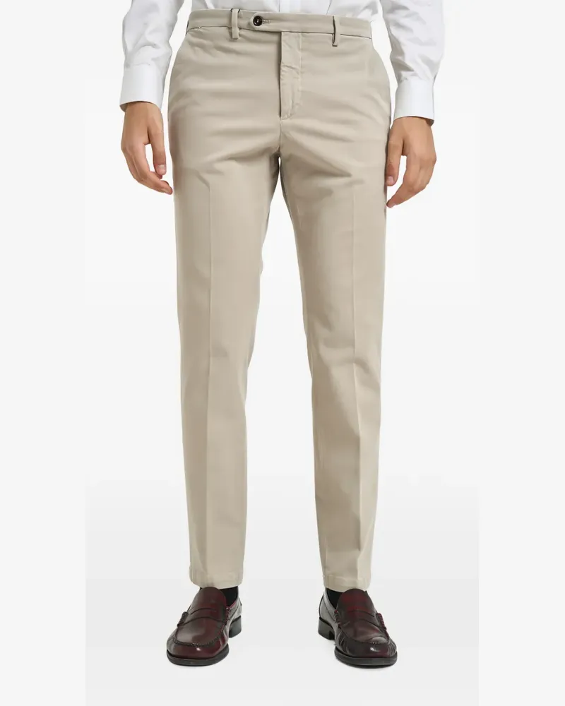 Briglia 1949 Naviglio pressed-crease tailored trousers - Nude Nude
