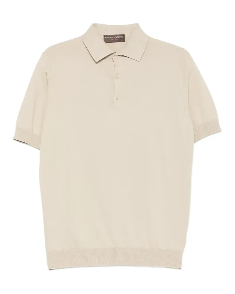 Filippo de Laurentiis short-sleeve polo shirt - Nude Nude