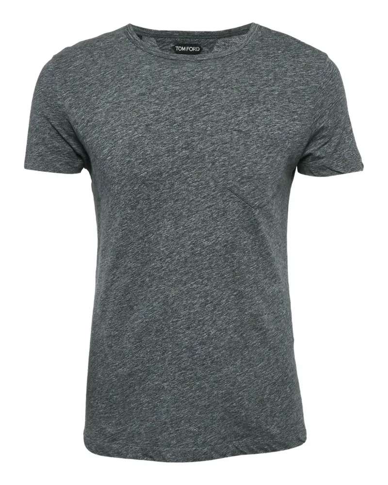 Tom Ford T-Shirt mit Brusttasche - Grau Grau