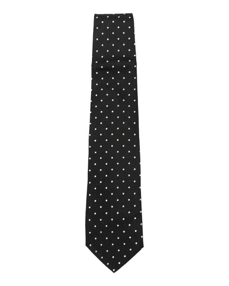 Junya Watanabe x Comme des Garçons Krawatte mit Polka Dots - Schwarz Schwarz