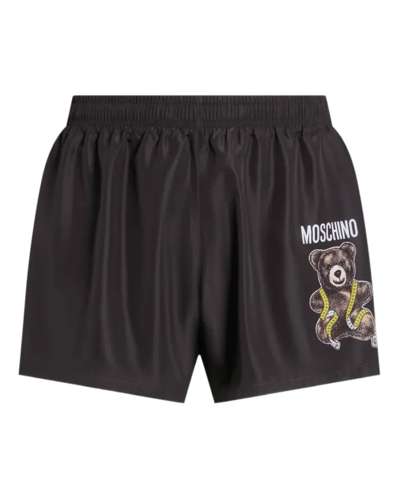 Moschino Teddy Bear nylon swim boxers - Schwarz Schwarz