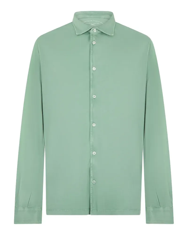 Fedeli cotton long-sleeve shirt - Grün Grün