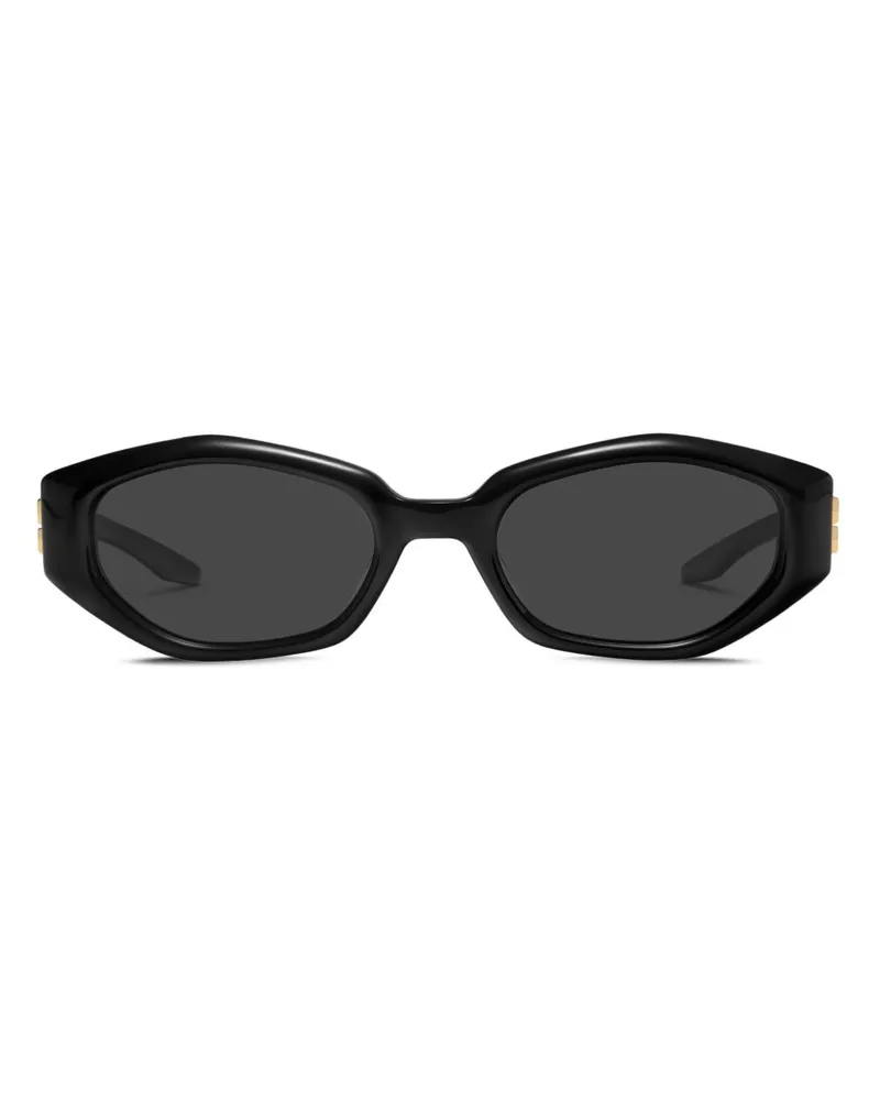 Gentle Monster Miro Sonnenbrille mit ovalem Gestell - Schwarz Schwarz