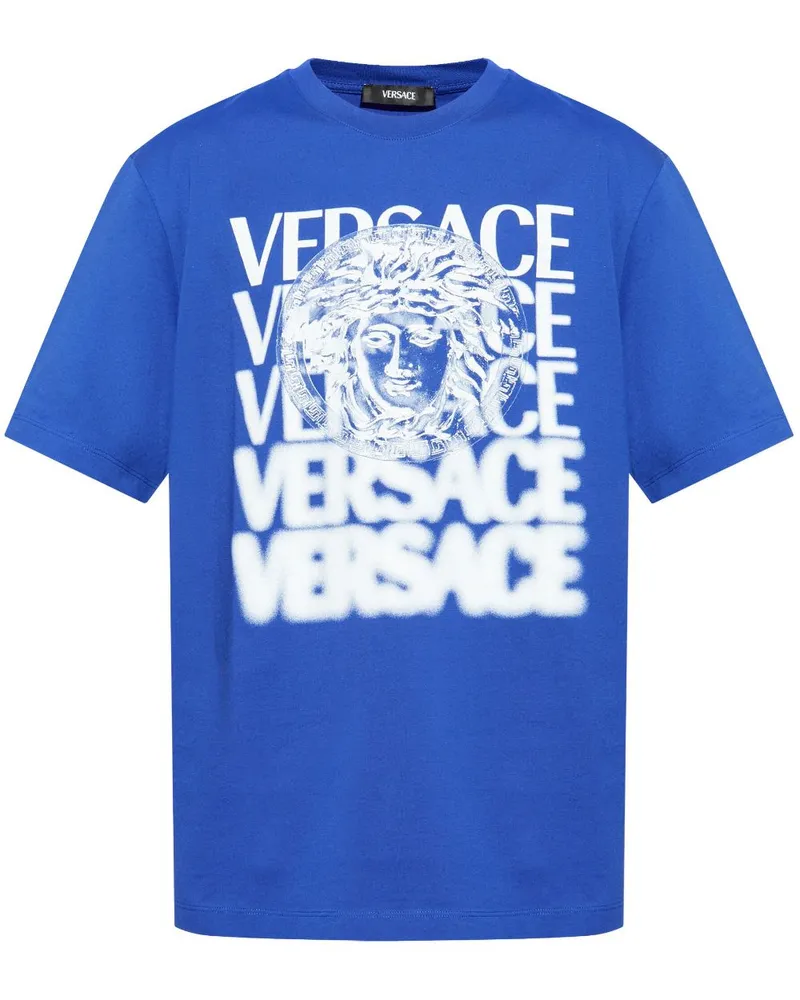 Versace Medusa Medallion T-Shirt - Blau Blau