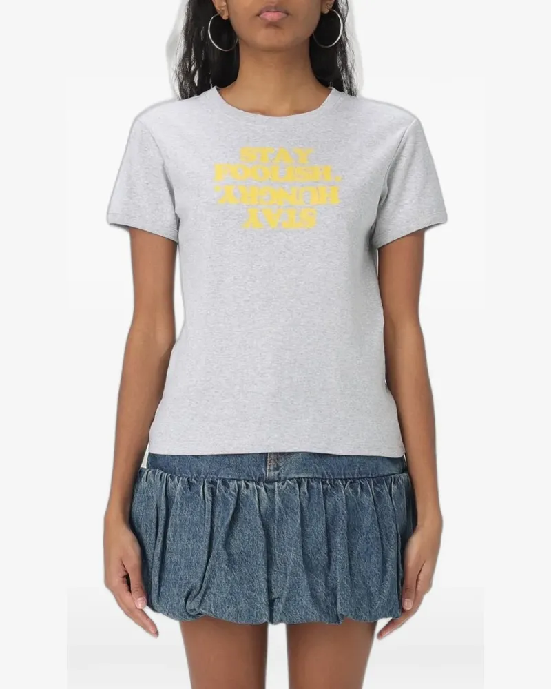 COPERNI slogan-print cotton T-shirt - Grau Grau