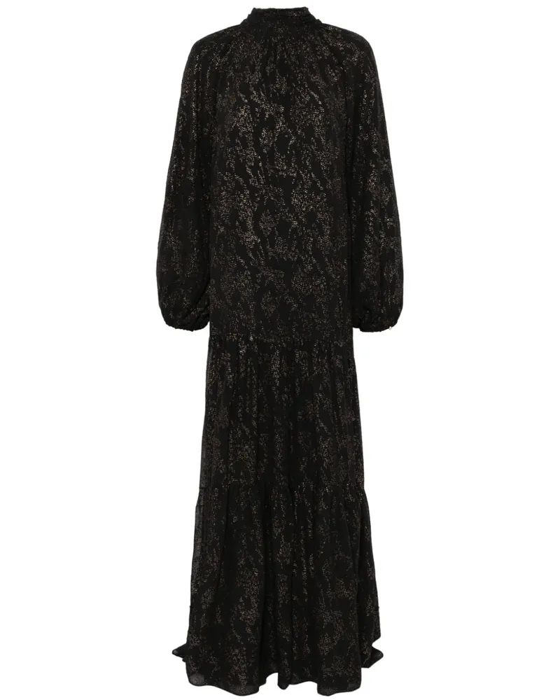 NISSA Maxikleid mit Glitzer - Schwarz Schwarz