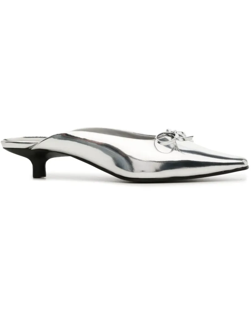SENSO Mules aus Lackleder - Silber Silber