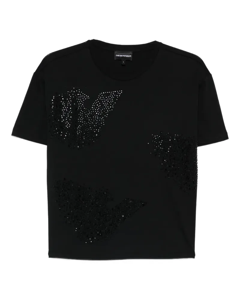 Emporio Armani embellishment T-shirt - Schwarz Schwarz