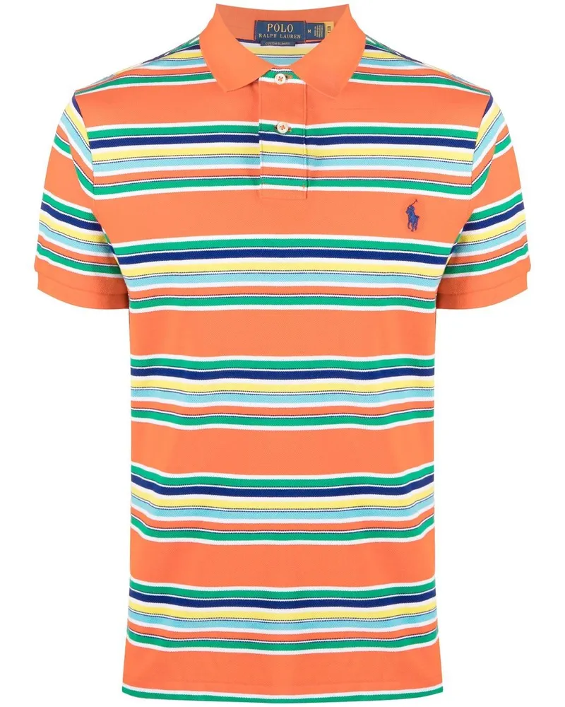 Ralph Lauren Gestreiftes Poloshirt - Orange Orange