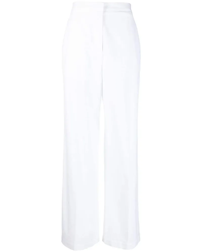 Fabiana Filippi Ausgestellte High-Waist-Hose - Weiß Weiß