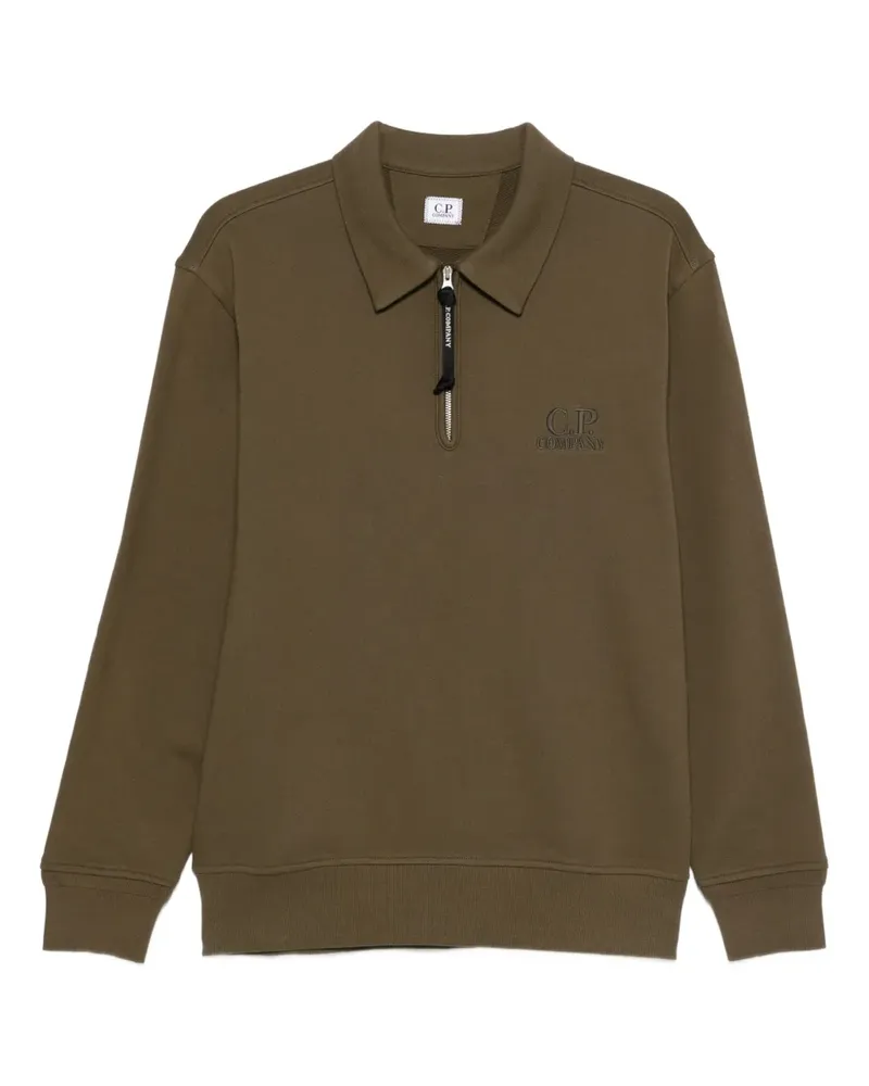 C.P. Company Sweatshirt mit Reißverschluss - Grün Grün