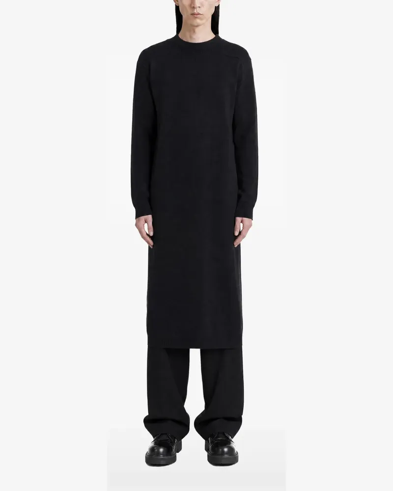 Jil Sander long padded wool dress - Blau Blau