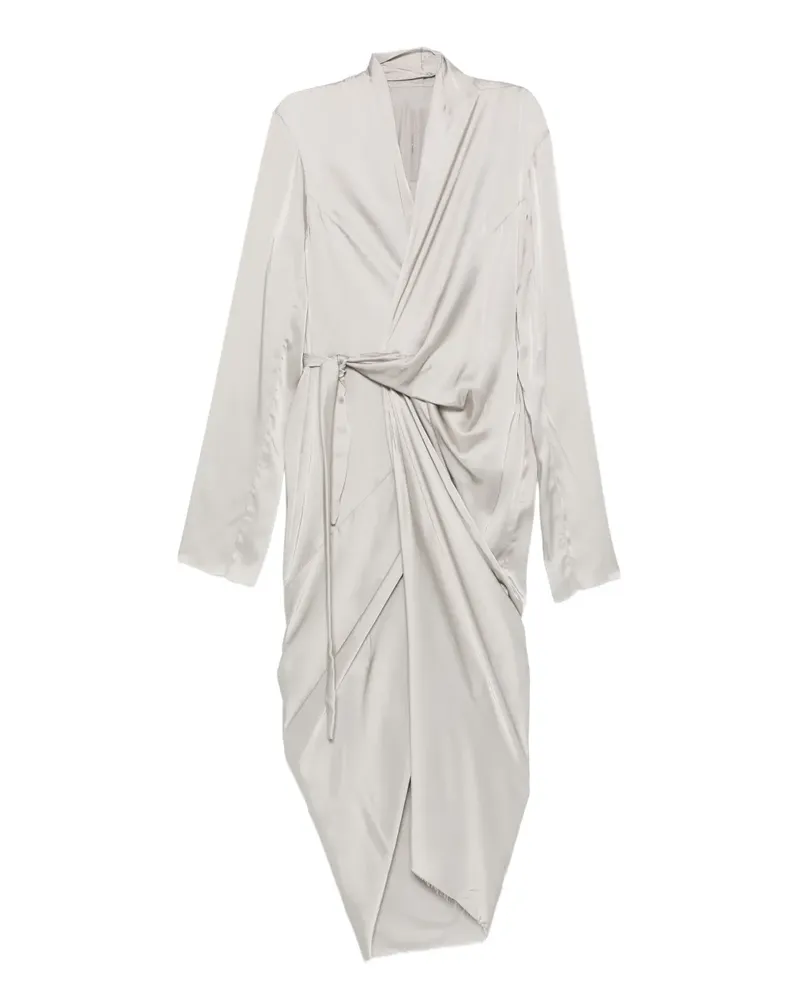 Rick Owens Drapiertes Wickelkleid - Grau Grau