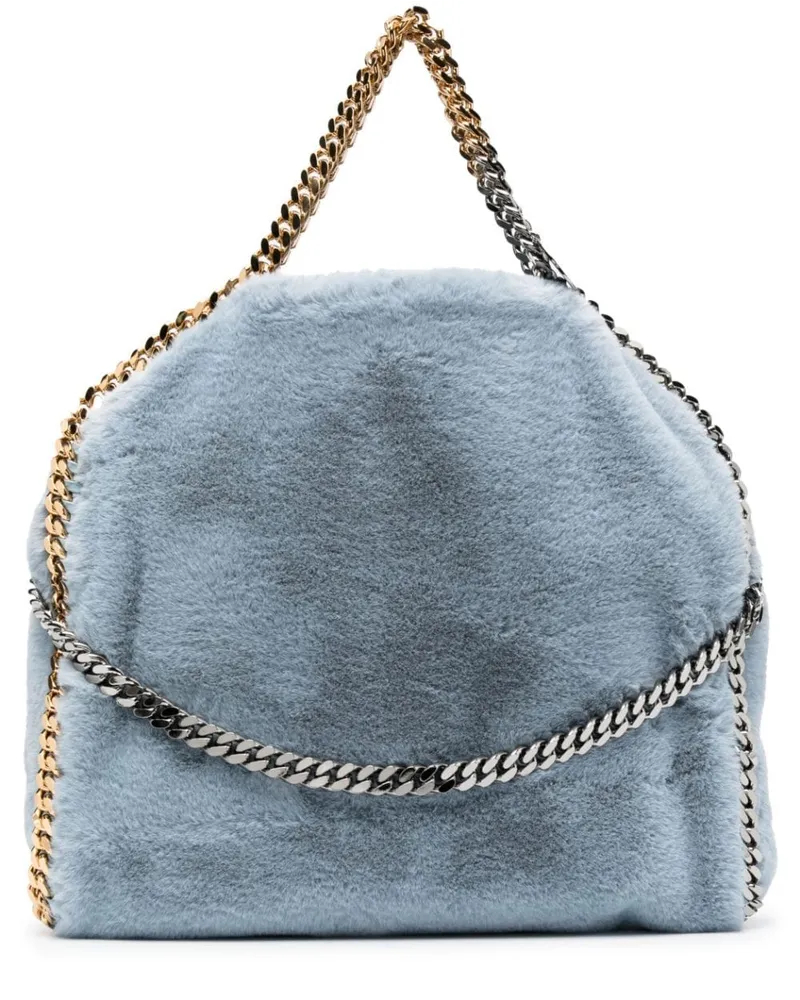 Stella McCartney Falabella Handtasche aus Faux Fur Blau