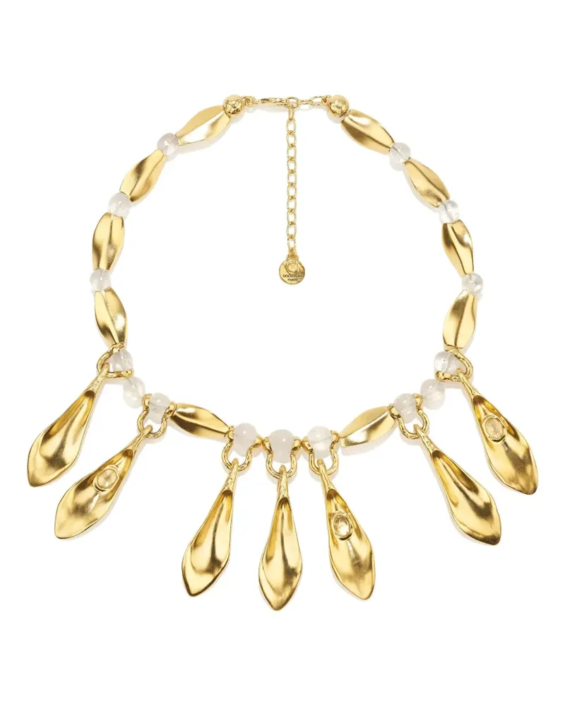 Goossens Paris Feuillage Plastron Halskette - Gold Gold