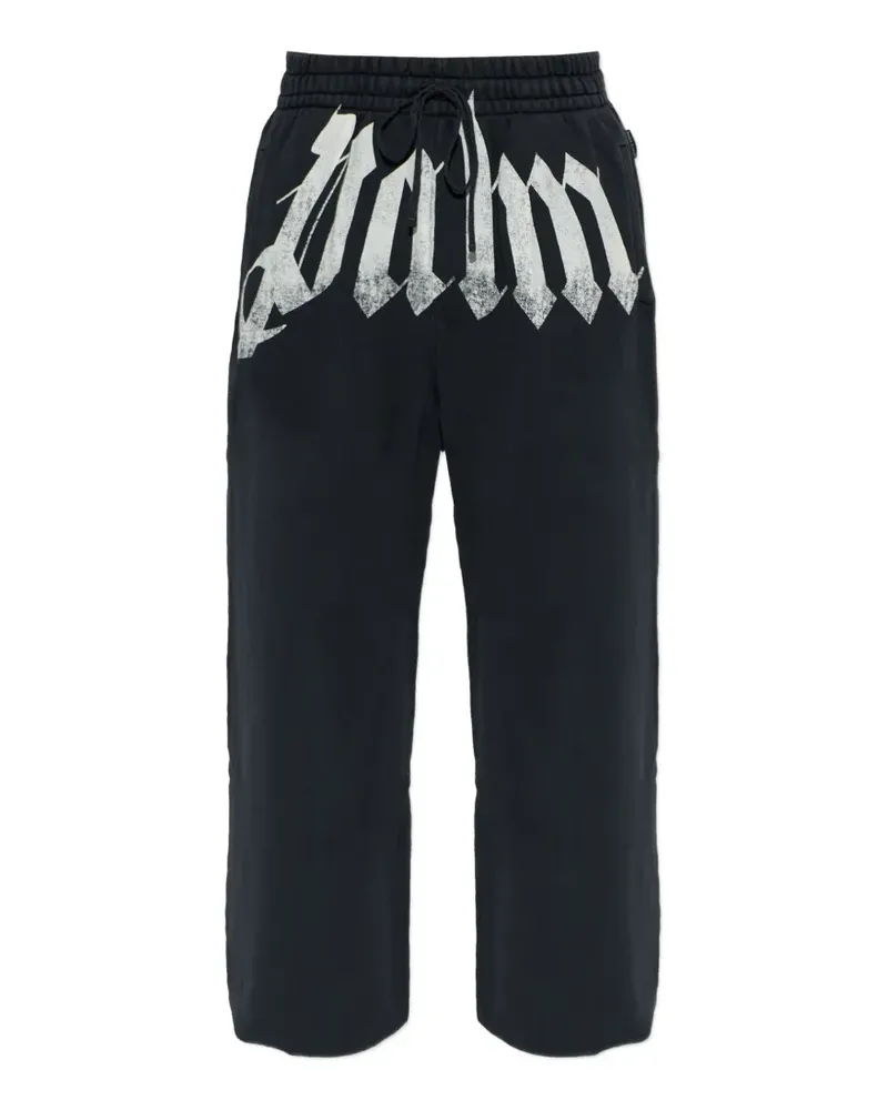 Palm Angels Jogginghose mit Logo-Print - Schwarz Schwarz