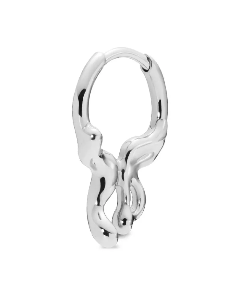 Maria Black 14kt Papillon Weißgoldohrring - Silber Silber