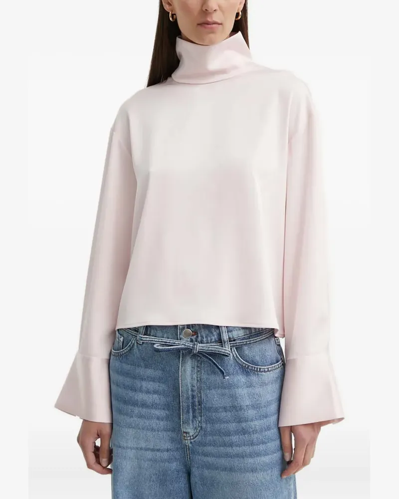 Day Birger et Mikkelsen Stehkragen-Oberteil mit ausgestellten Bündchen - Rosa Rosa