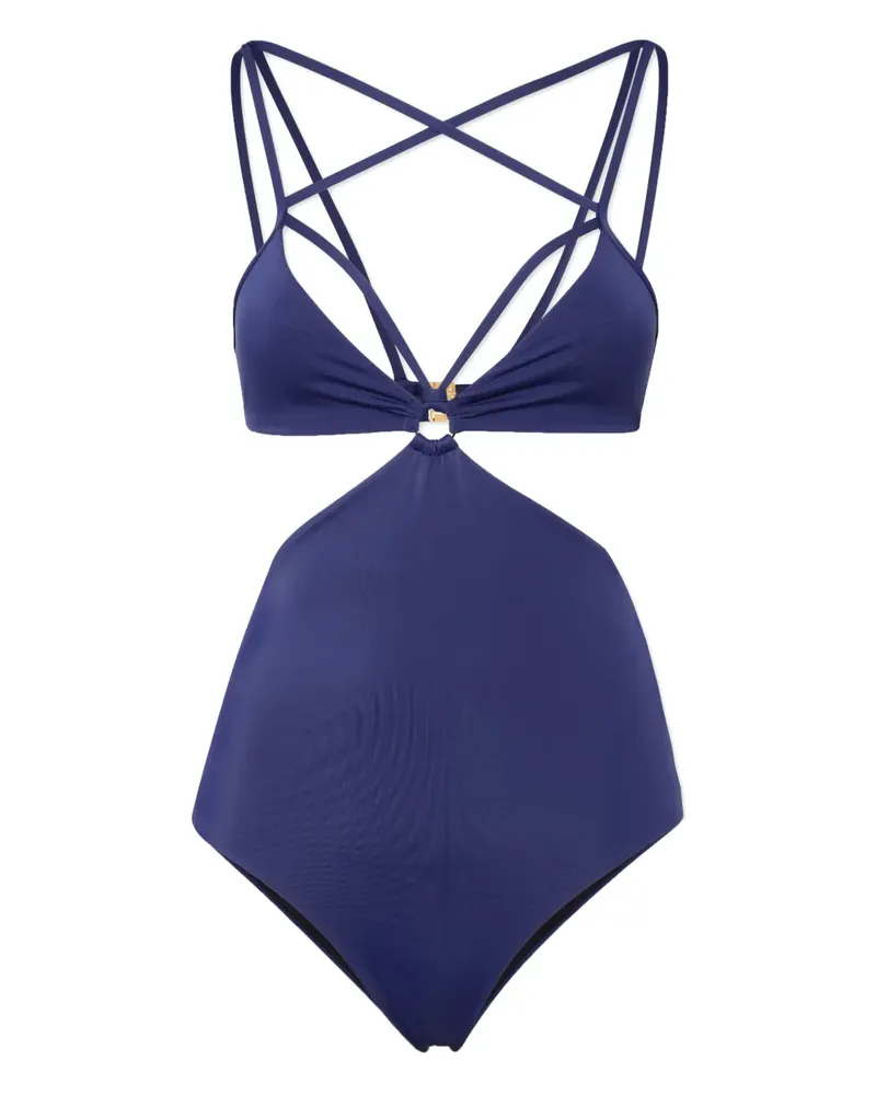 Dsquared2 Cut-Out-Body mit Logo-Print - Blau Blau
